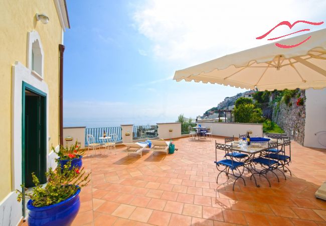 Villa in Praiano - Casa Giorgia - Villa mit Meerblick, ideal für große Gruppen