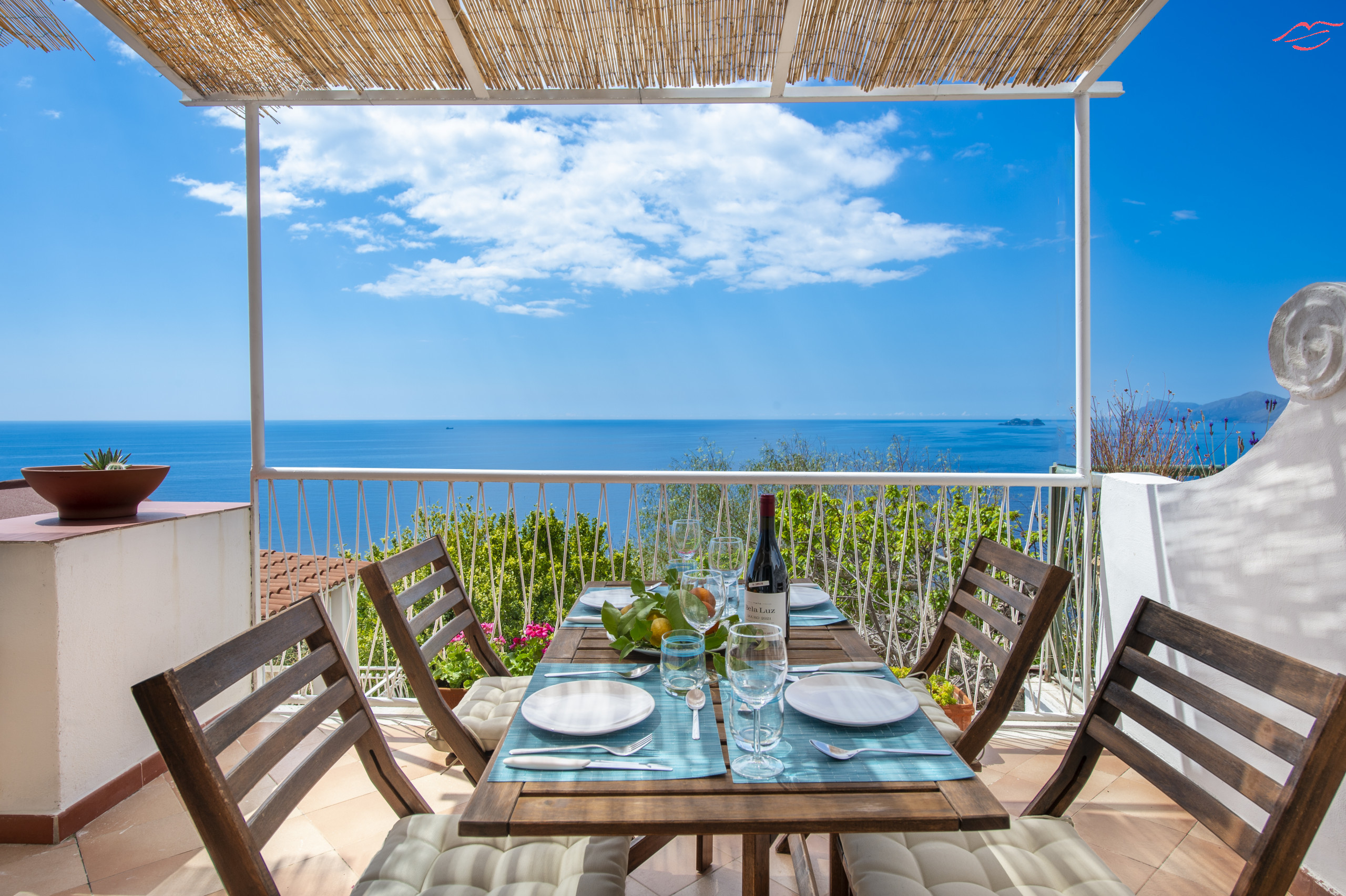  in Praiano - Casa di Nonno Mario - Terrasse mit Meerblick im Herzen von Praiano