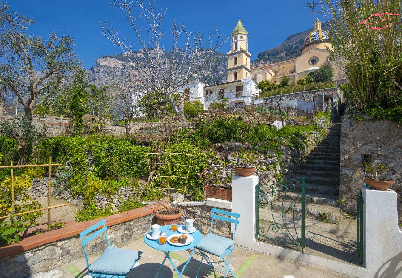 Ferienhaus in Praiano - Casa di Nonno Mario - Terrasse mit Meerblick im Herzen von Praiano