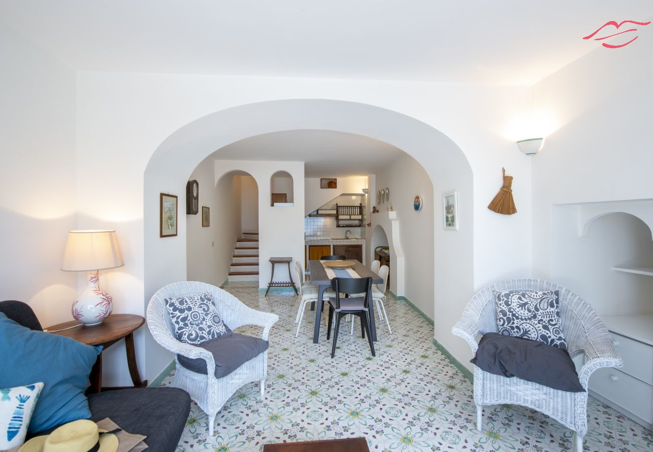 Ferienhaus in Praiano - Casa di Nonno Mario - Terrasse mit Meerblick im Herzen von Praiano