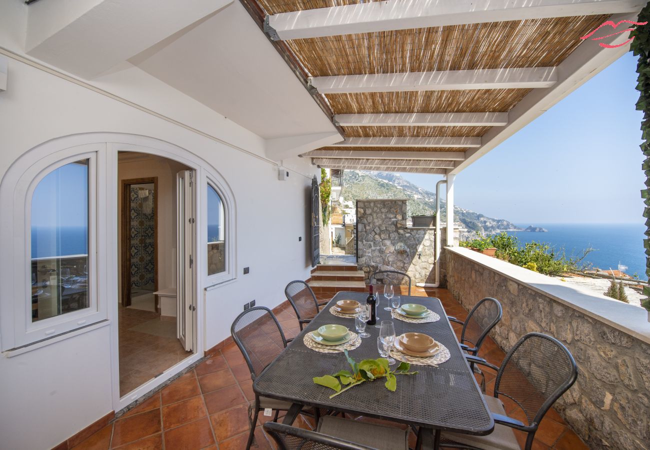 Ferienhaus in Praiano - Casa Il Riccio - Casa mit Garten und unglaublichem Panorama
