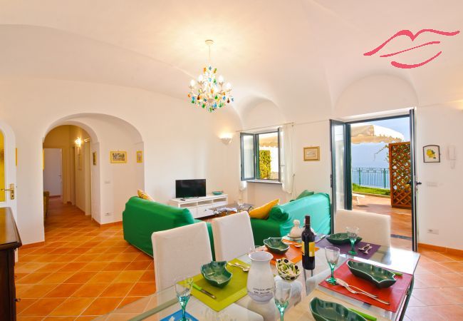 Villa en Praiano - Casa Alessia - Gran terraza sobre el mar, ideal para familias numerosas