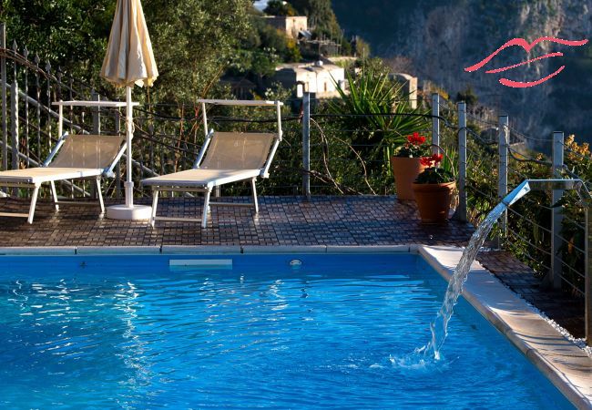 Villa en Pogerola - Villa Gioiello - Piscine vue mer avec chromothérapie
