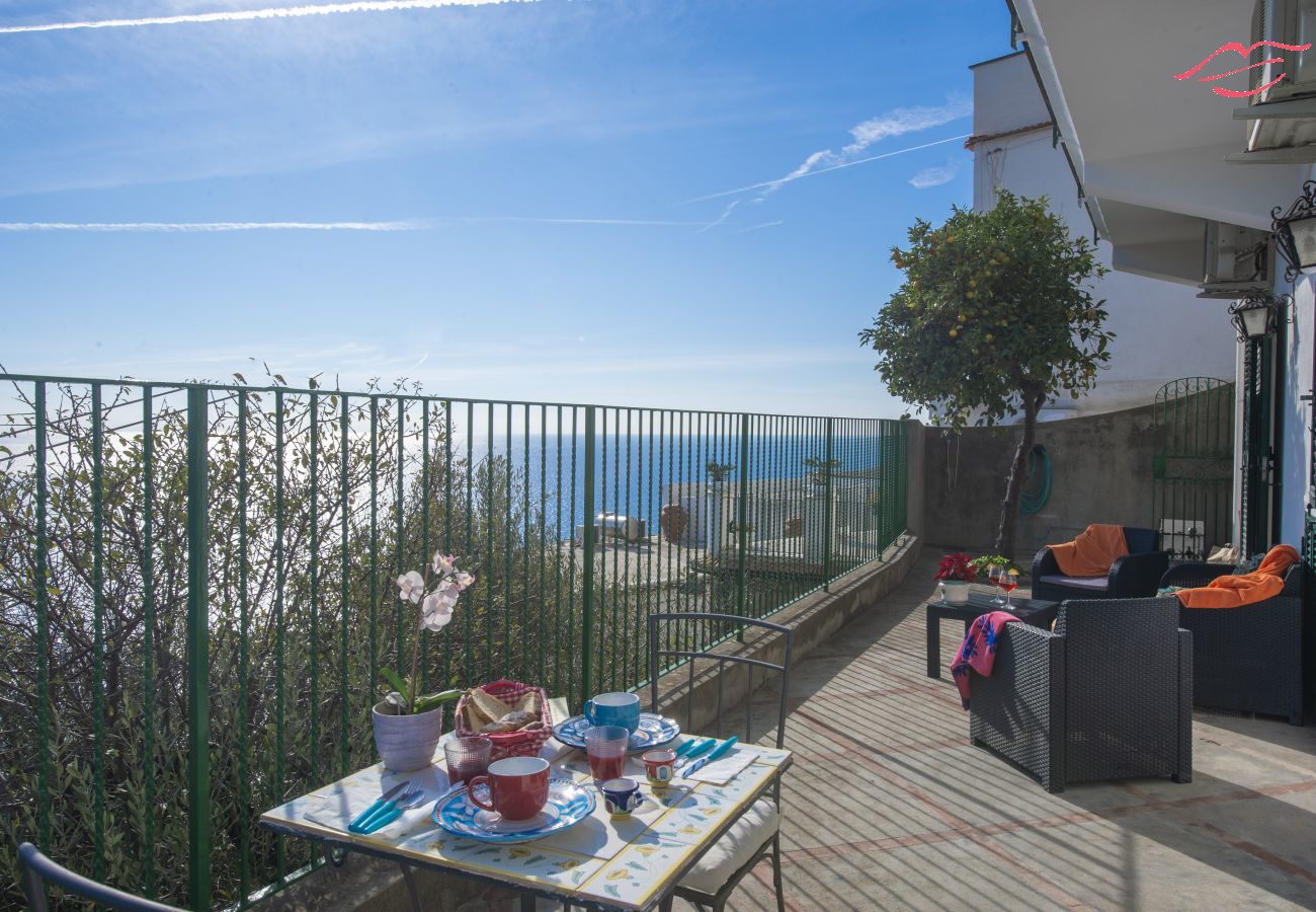 Casa en Praiano - Casa Cetrangolo - Casa panorámica a unos pasos del mar