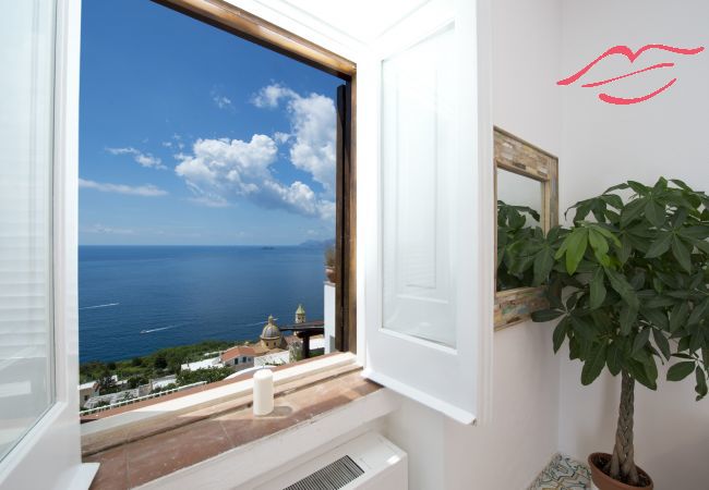 Maison à Praiano - Casa Sunset - Terrasse panoramique avec vue sur Positano et Capri