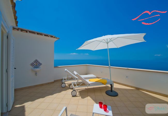 Villa à Praiano - Villa Imperati - Splendide villa avec piscine avec vue sur la mer