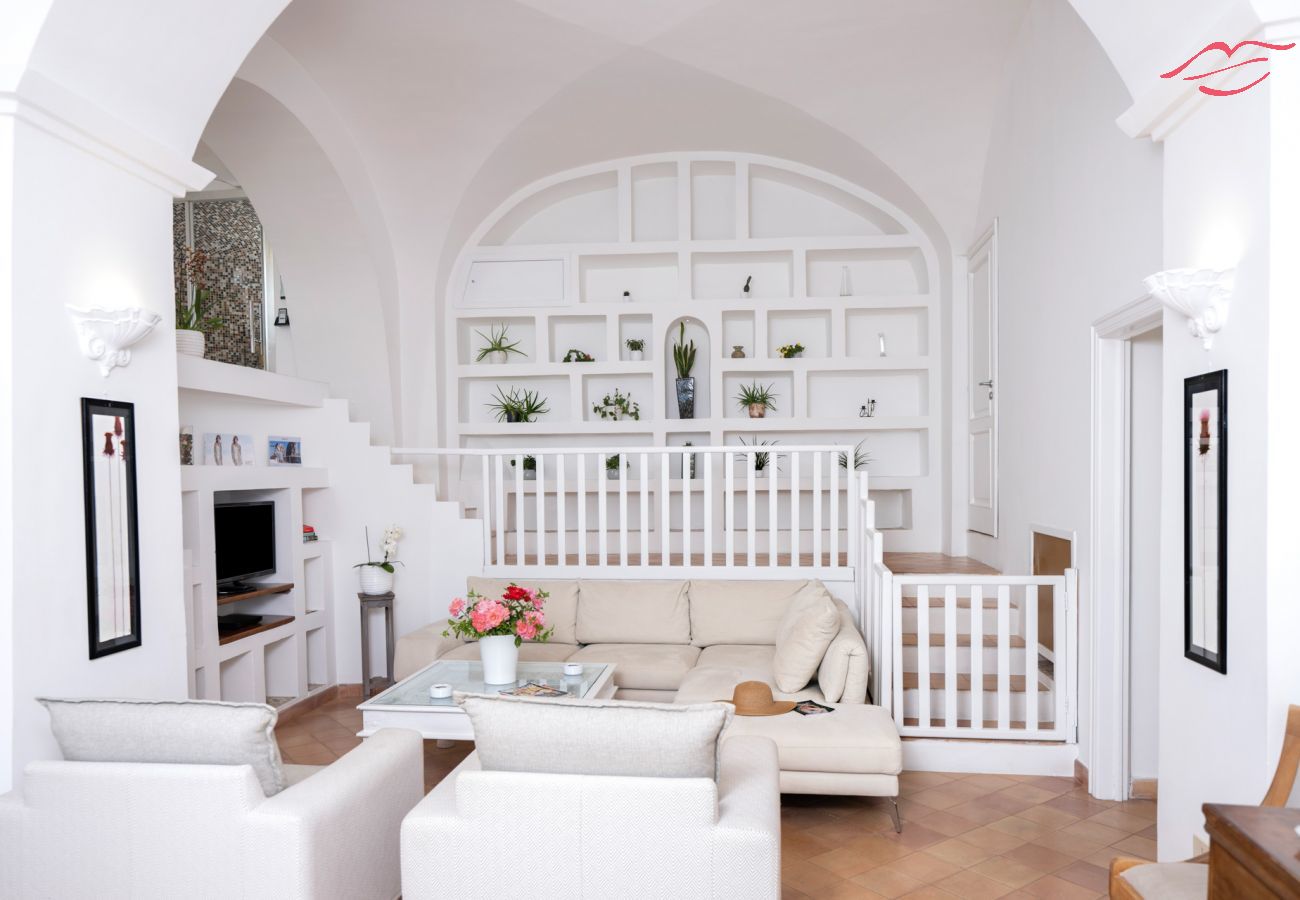 Villa à Praiano - Villa Panorama - Piscine avec vue sur la mer et le sauna