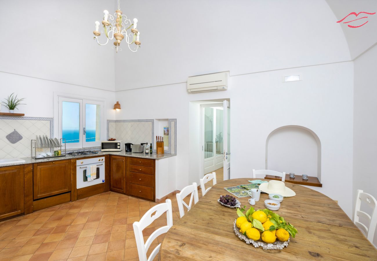 Villa à Praiano - Villa Panorama - Piscine avec vue sur la mer et le sauna