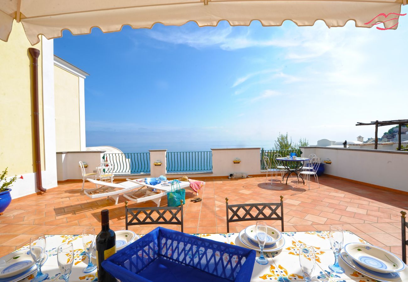 Villa à Praiano - Casa Alessia - Grande terrasse sur la mer