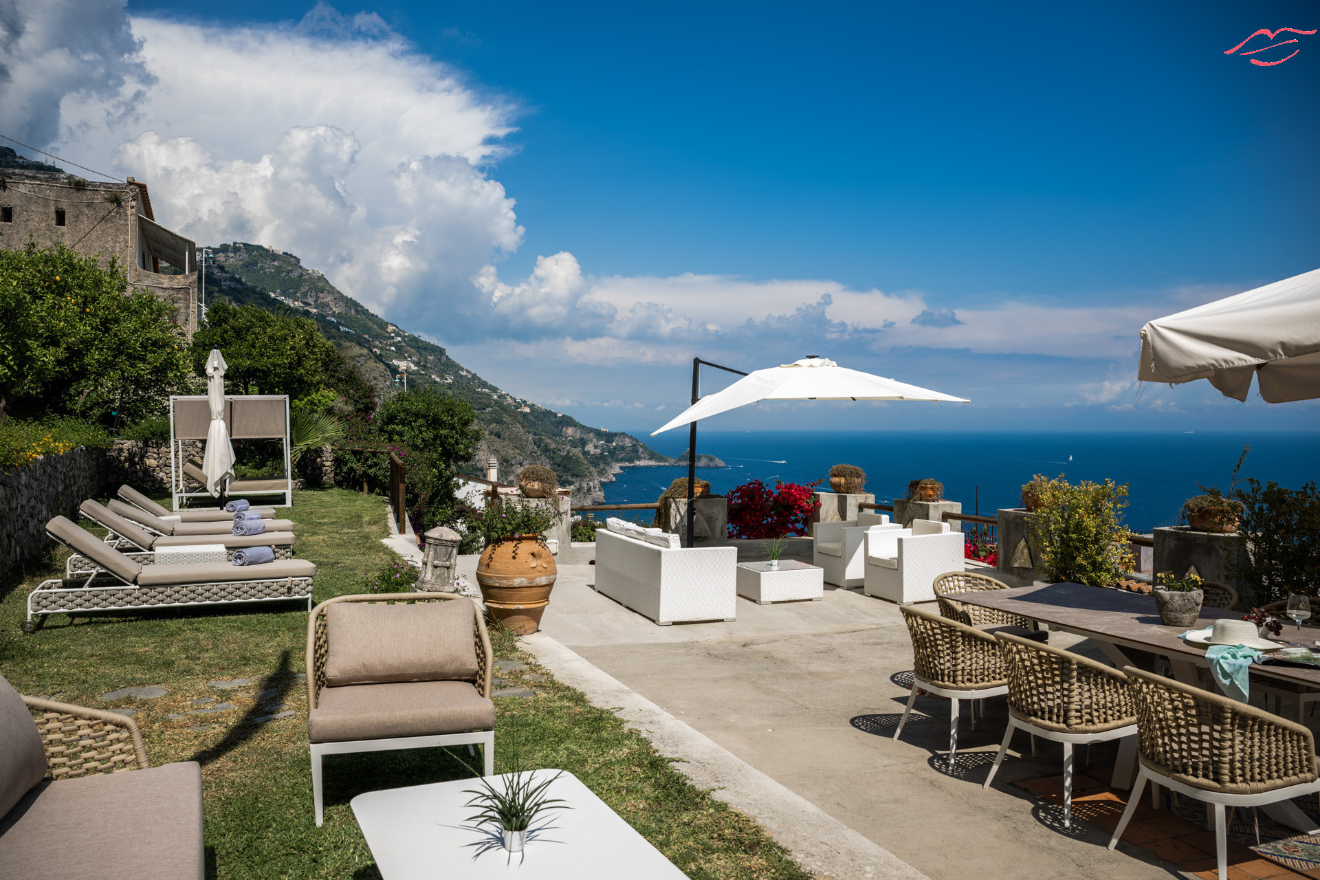 Villa a Praiano - Villa Panorama - Giardino vista sul mare e Sauna 